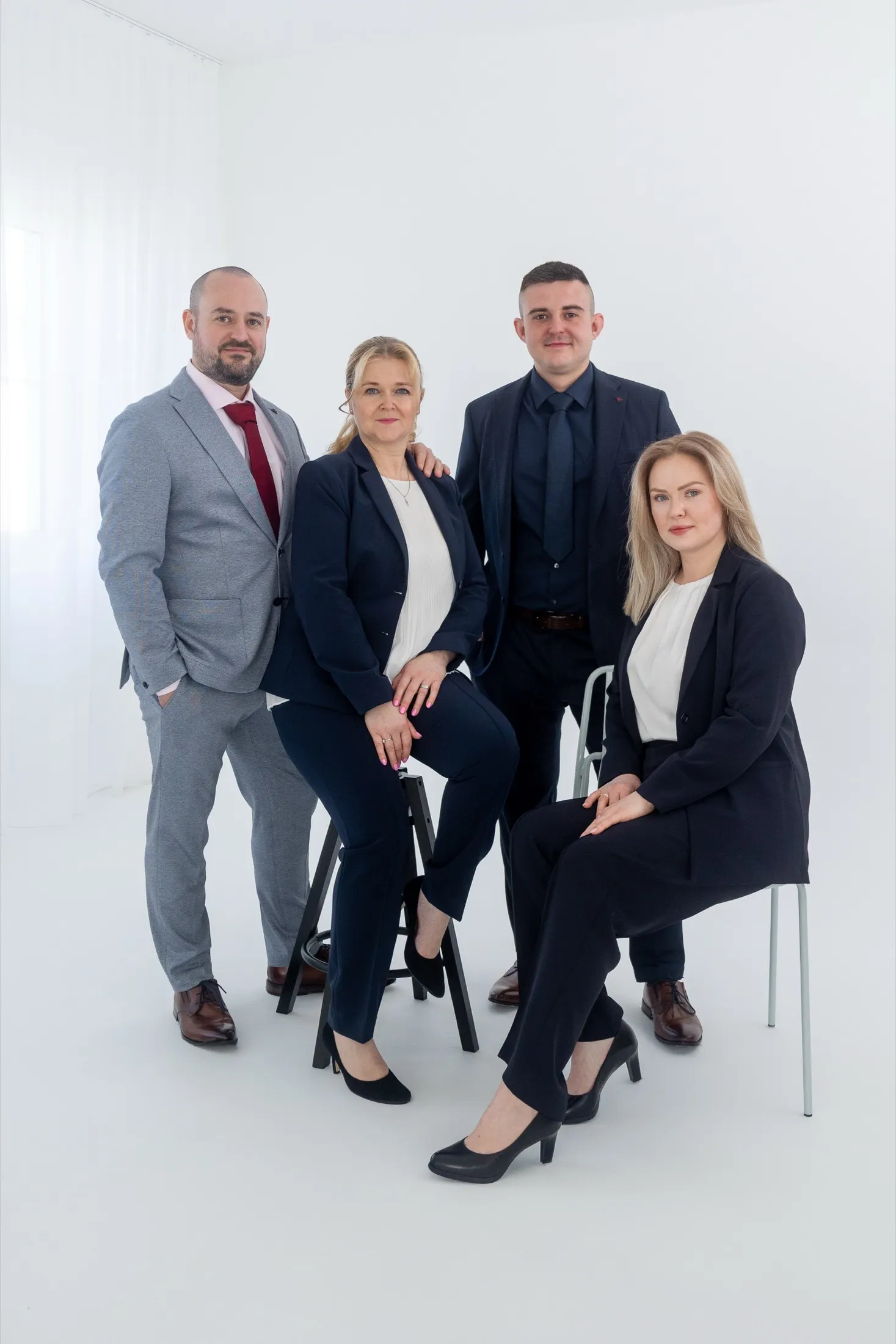 Das Team von F&B Estate Solution: Eric Fröscher, Vadim Beilmann, Viktoria Beilmann und Christina Fröscher